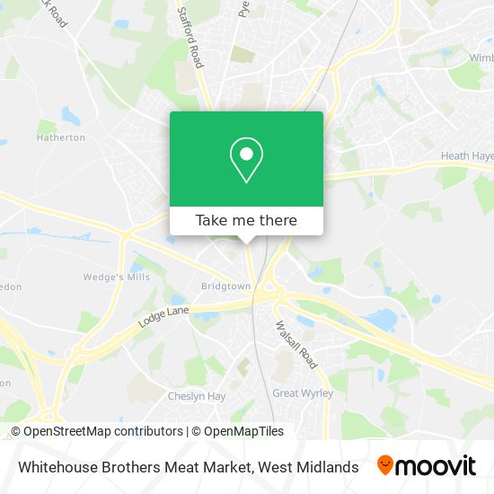 Whitehouse Brothers Meat Market map