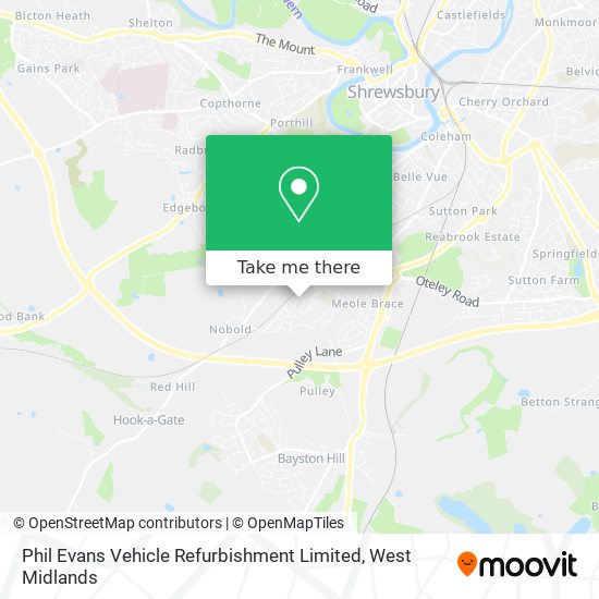 Phil Evans Vehicle Refurbishment Limited map
