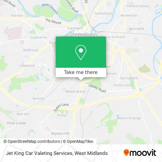 Jet King Car Valeting Services map