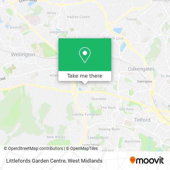 Littlefords Garden Centre map