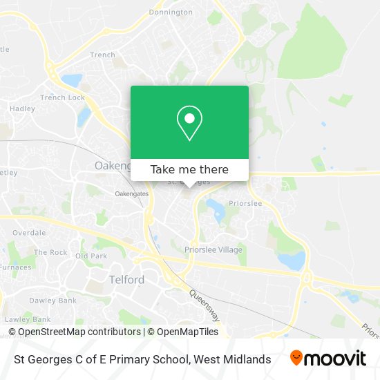 St Georges C of E Primary School map