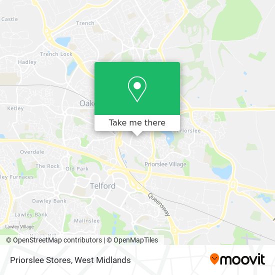 Priorslee Stores map