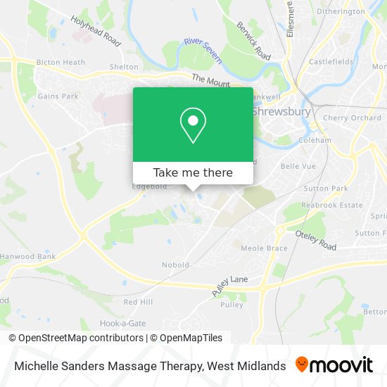 Michelle Sanders Massage Therapy map