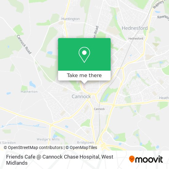 Friends Cafe @ Cannock Chase Hospital map