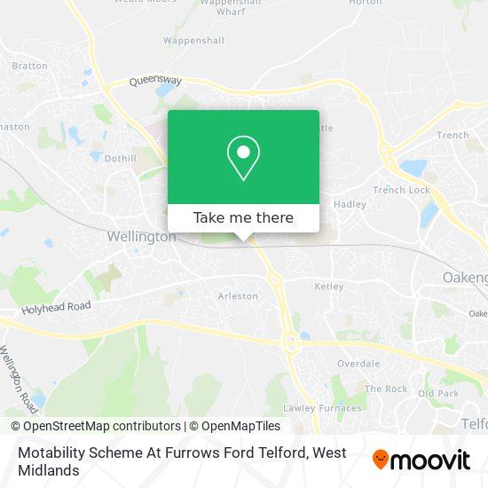 Motability Scheme At Furrows Ford Telford map