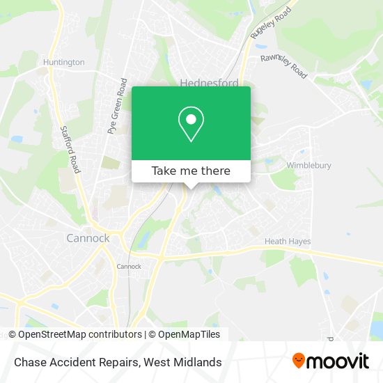 Chase Accident Repairs map