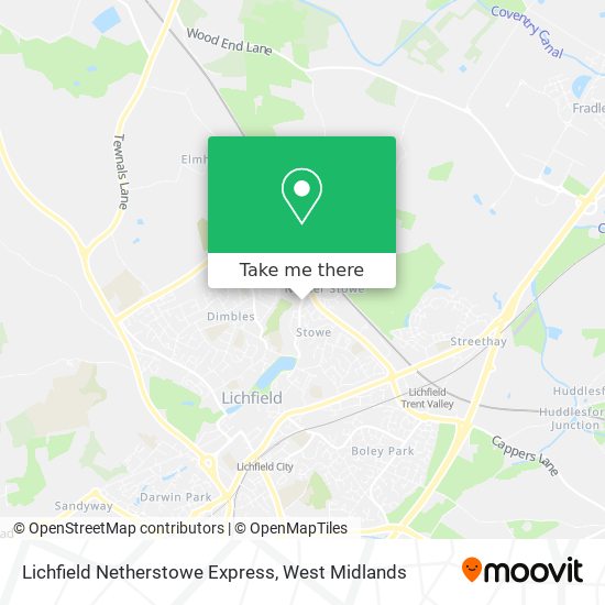 Lichfield Netherstowe Express map