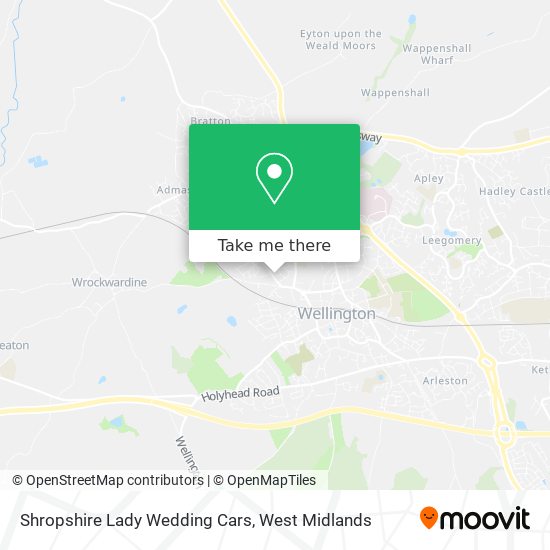 Shropshire Lady Wedding Cars map