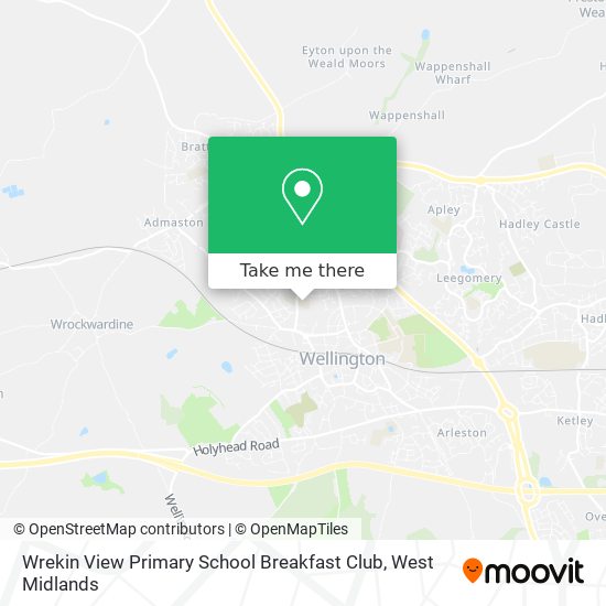 Wrekin View Primary School Breakfast Club map