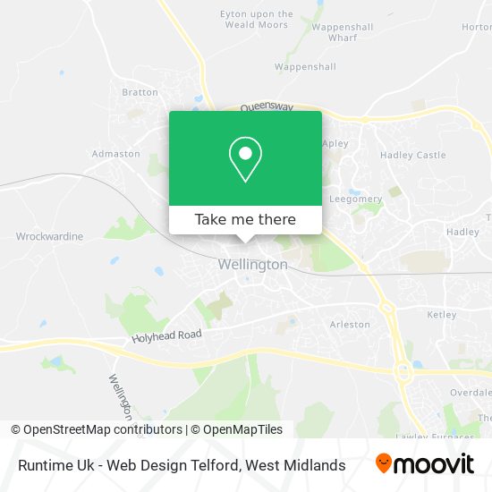 Runtime Uk - Web Design Telford map