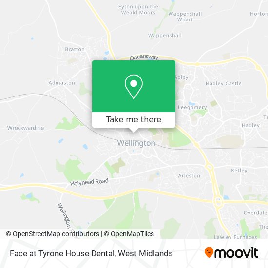 Face at Tyrone House Dental map
