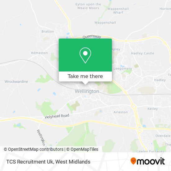 TCS Recruitment Uk map