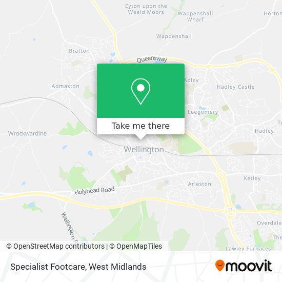 Specialist Footcare map