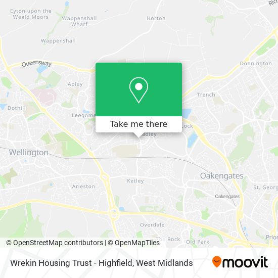 Wrekin Housing Trust - Highfield map
