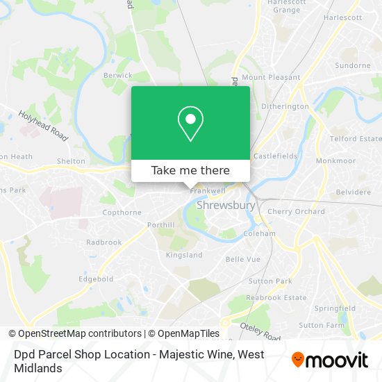 Dpd Parcel Shop Location - Majestic Wine map