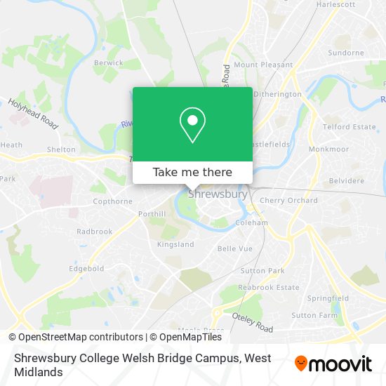 Shrewsbury College Welsh Bridge Campus map