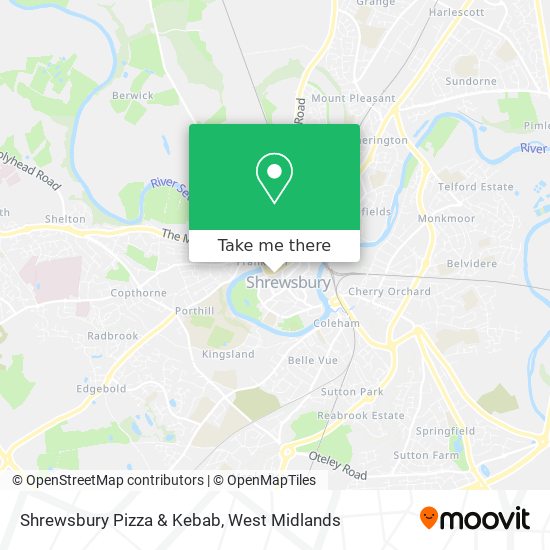 Shrewsbury Pizza & Kebab map