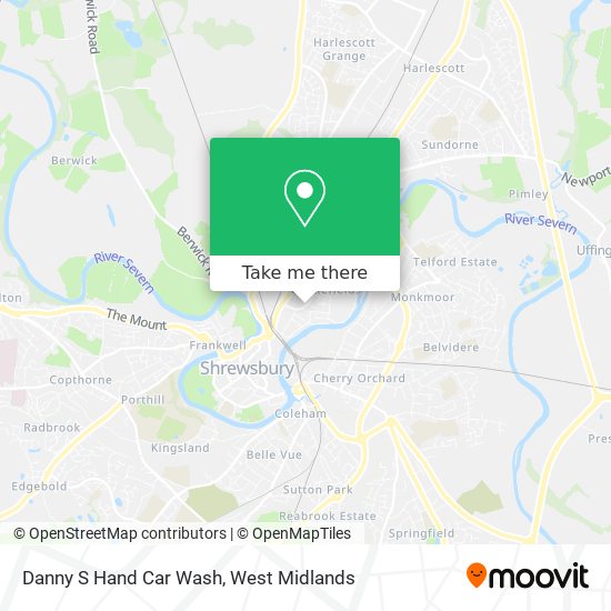 Danny S Hand Car Wash map