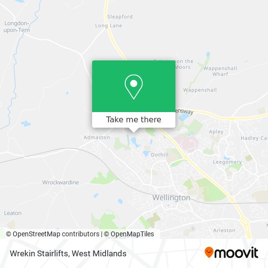 Wrekin Stairlifts map