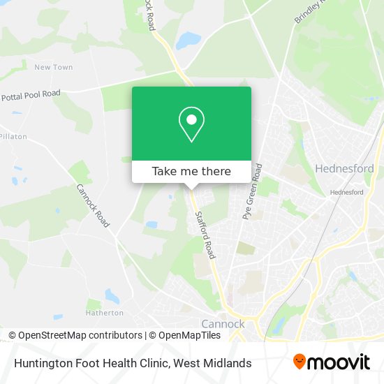 Huntington Foot Health Clinic map
