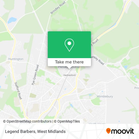 Legend Barbers map
