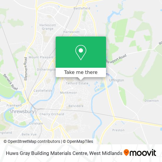 Huws Gray Building Materials Centre map