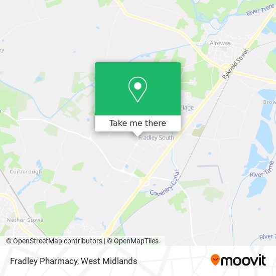 Fradley Pharmacy map