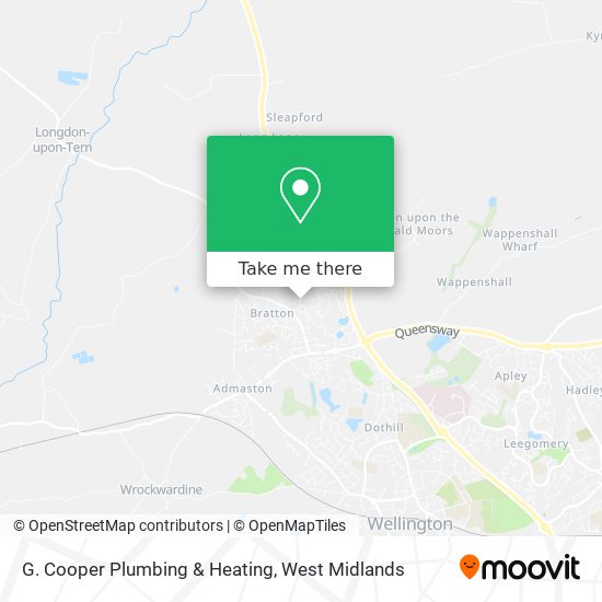G. Cooper Plumbing & Heating map
