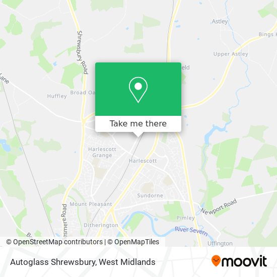 Autoglass Shrewsbury map