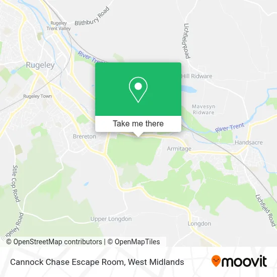 Cannock Chase Escape Room map