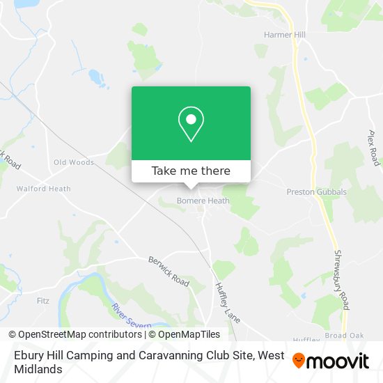 Ebury Hill Camping and Caravanning Club Site map
