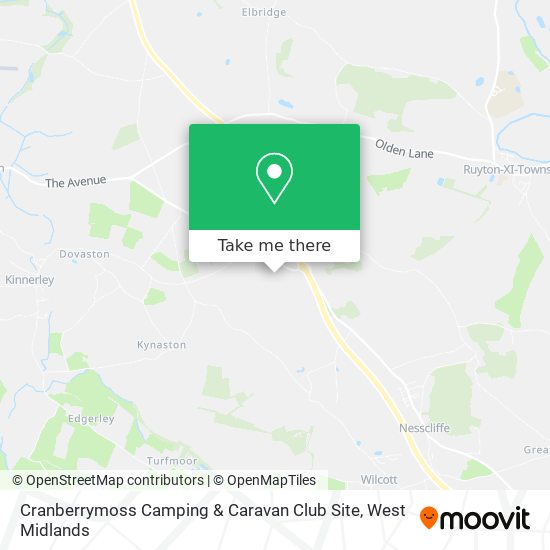 Cranberrymoss Camping & Caravan Club Site map