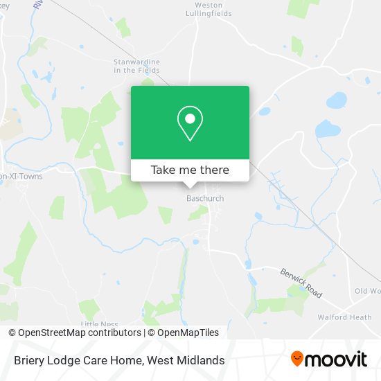 Briery Lodge Care Home map