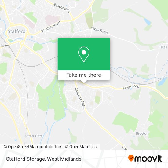 Stafford Storage map