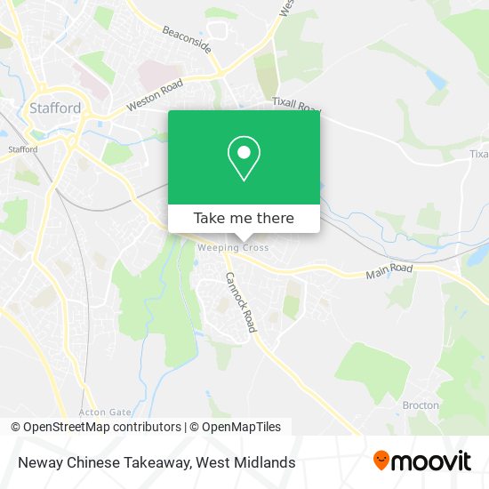 Neway Chinese Takeaway map
