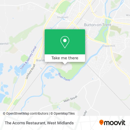 The Acorns Restaurant map