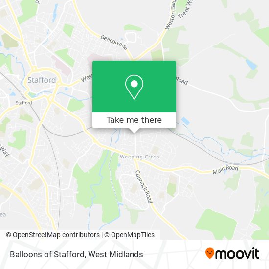 Balloons of Stafford map