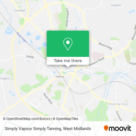 Simply Vapour Simply Tanning map