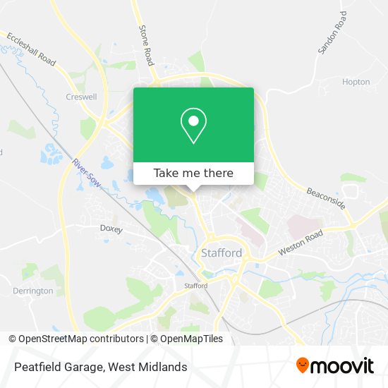 Peatfield Garage map