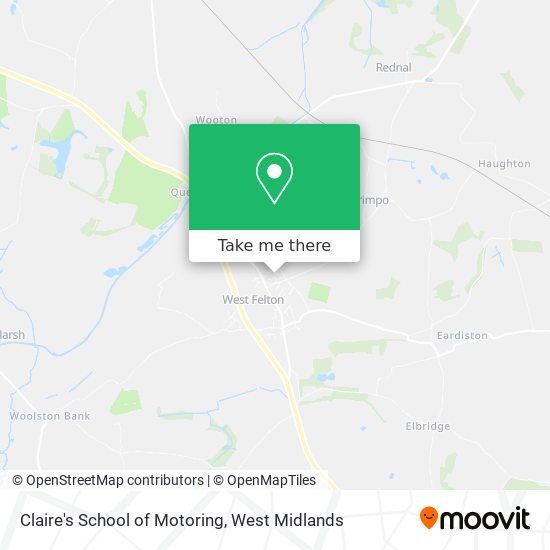 Claire's School of Motoring map