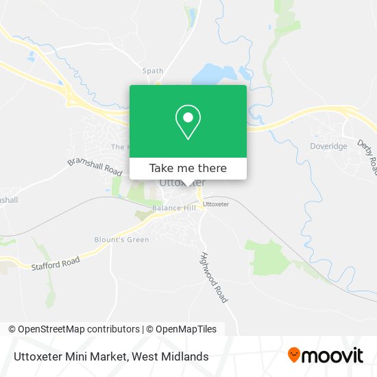 Uttoxeter Mini Market map
