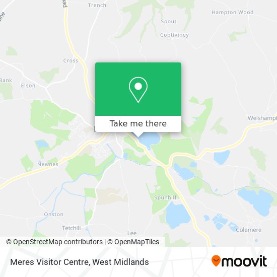 Meres Visitor Centre map
