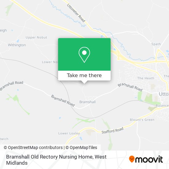 Bramshall Old Rectory Nursing Home map