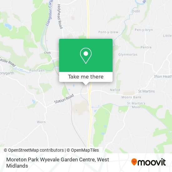 Moreton Park Wyevale Garden Centre map