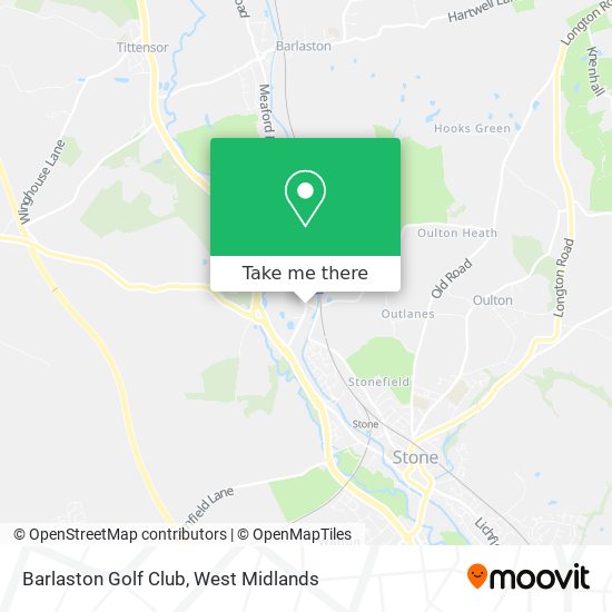 Barlaston Golf Club map