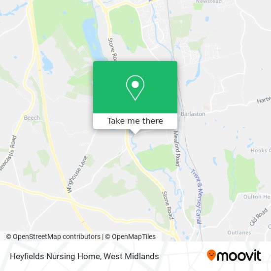 Heyfields Nursing Home map