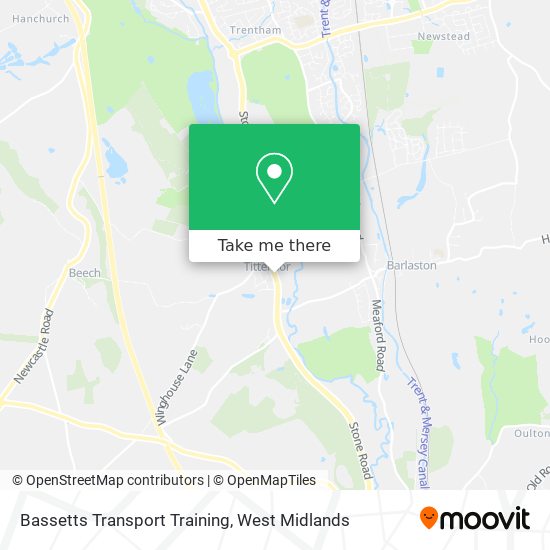 Bassetts Transport Training map