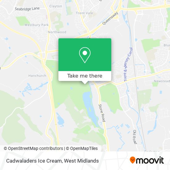 Cadwaladers Ice Cream map