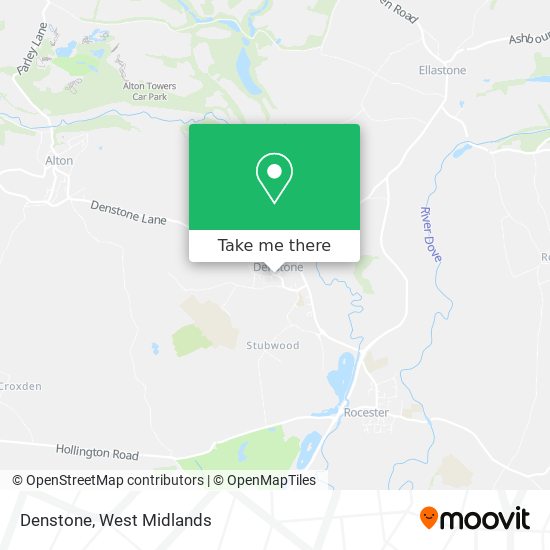Denstone map