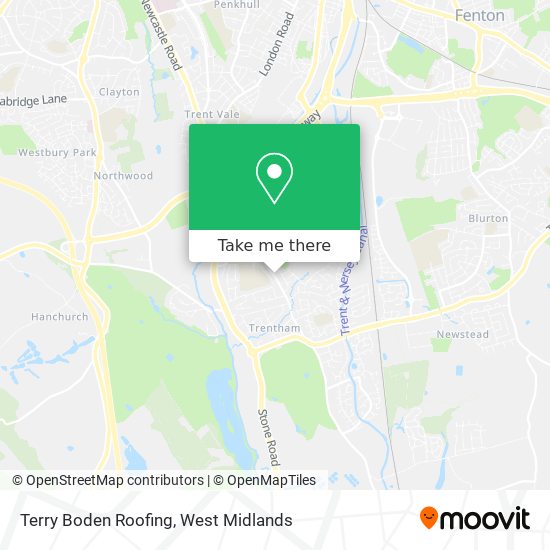 Terry Boden Roofing map